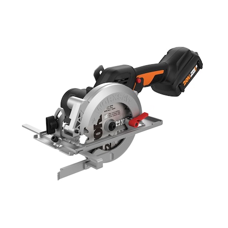 Worx NITRO 20V Power Share Worxsaw 4.5in Cordless Compact Circular Saw, Brushless, with Battery & Charger WX531